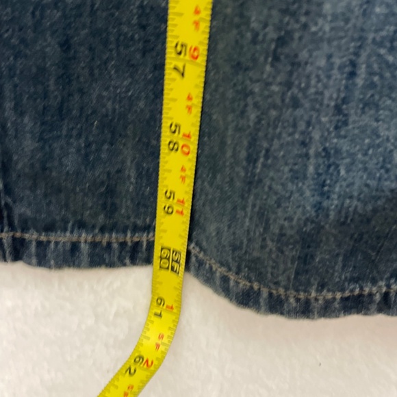 Free People Denim Maxi Dress Vintage Button Down Sleeveless Sz 12 - Picture 11 of 13